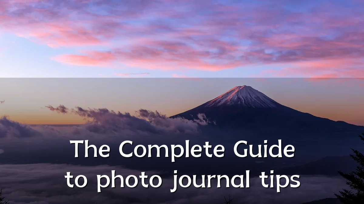 The Complete Guide to photo journal tips