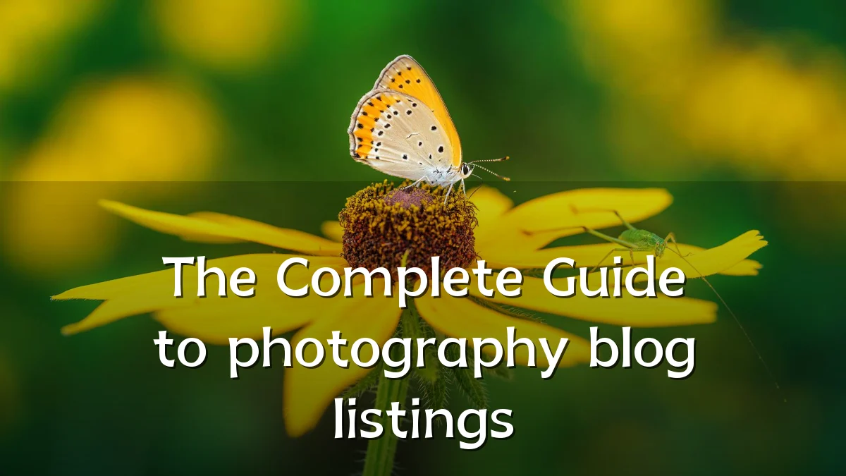 The Complete Guide to photography blog listings