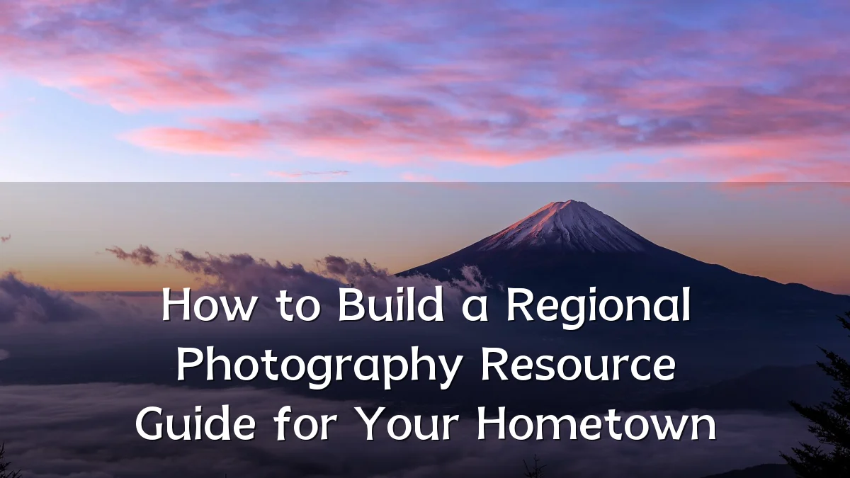 How to Build a Regional Photography Resource Guide for Your Hometown