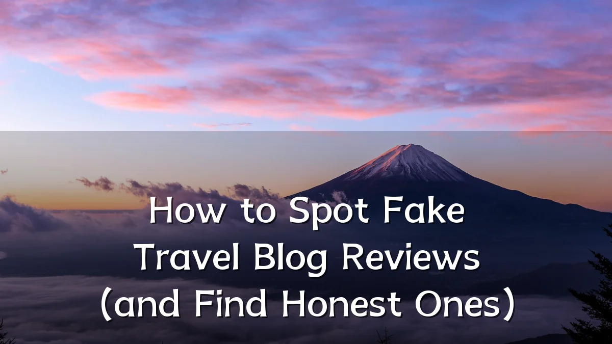 How to Spot Fake Travel Blog Reviews (and Find Honest Ones)