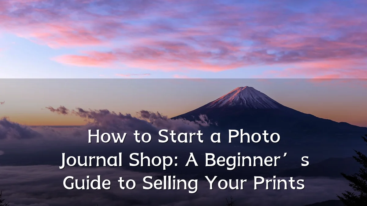 How to Start a Photo Journal Shop: A Beginner’s Guide to Selling Your Prints