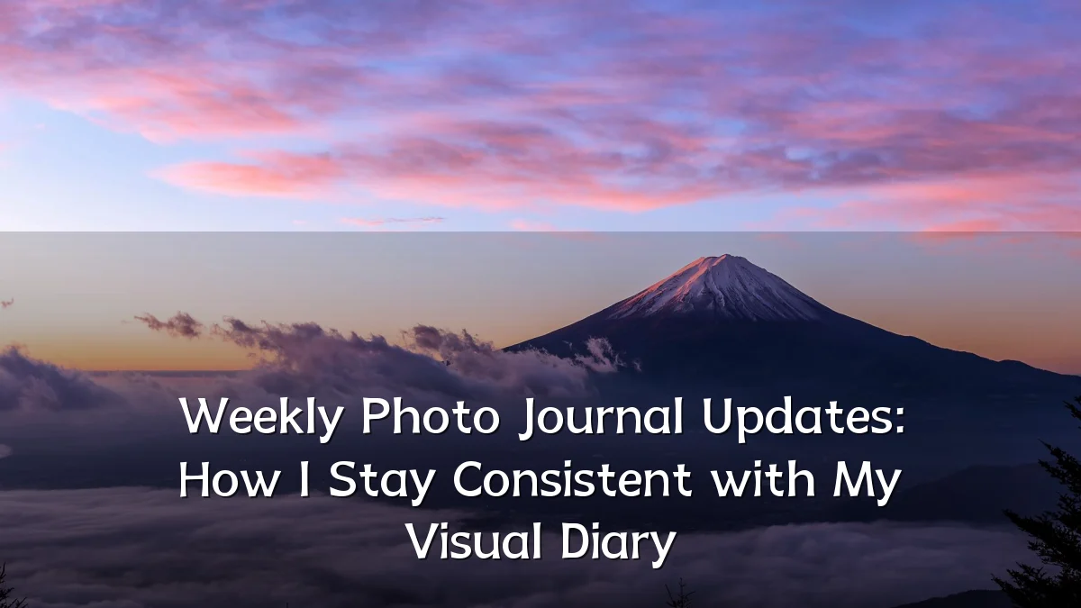 Weekly Photo Journal Updates: How I Stay Consistent with My Visual Diary